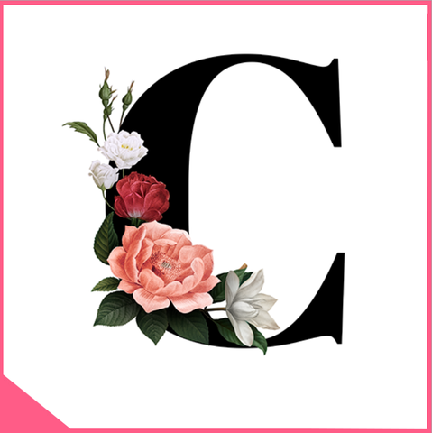 Mica chữ rau câu alphabet - chữ C