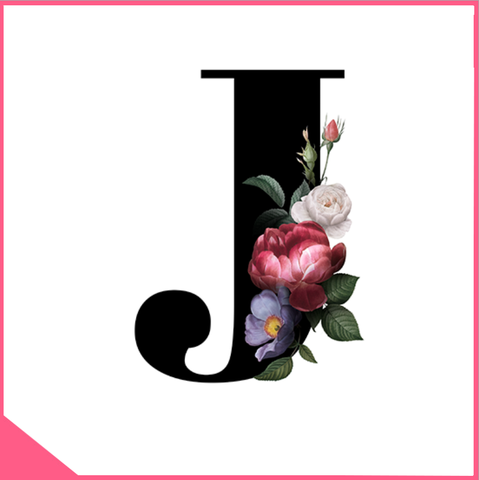 Mica chữ rau câu alphabet - chữ J