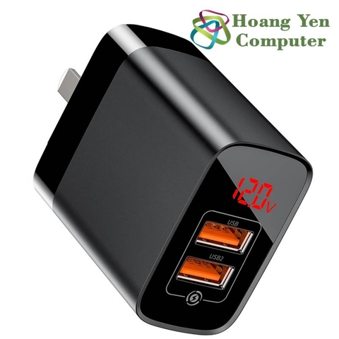 Cốc Sạc Nhanh Baseus Mirror Lake 2 Cổng USB (Sạc Nhanh 18W) - BH 12 Tháng Chính Hãng