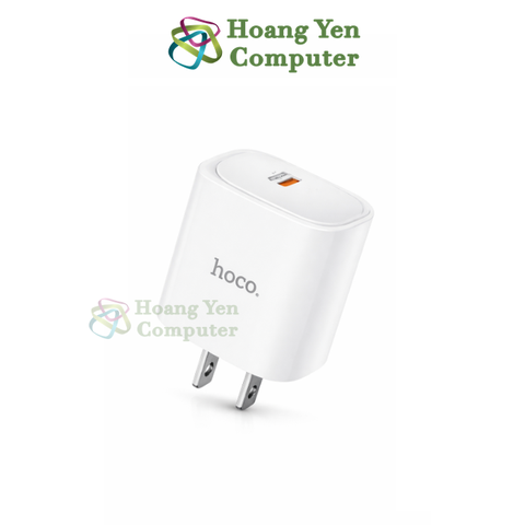 Cốc Sạc Nhanh HOCO DMC5 PD 20W Type-C – Thiết Kế Gọn, Chuẩn US - Chính Hãng BH 12 Tháng - Hoangyencomputer