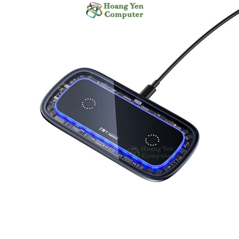 Đế Sạc Nhanh Không Dây Đa Năng 2 In 1 Remax RP-W75 - BH 6 Tháng- Hoàng Yến Computer