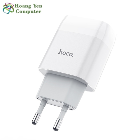 Cốc Sạc Mini 2 Cổng Hoco C73 2.4A - BH 1 Năm Chính Hãng