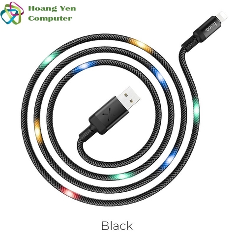 Cáp Sạc Nhanh LIGHTNING Hoco U63 Cho IPhone IPad Có Cảm Led Cảm Biến Âm Thanh - BH 1 Năm