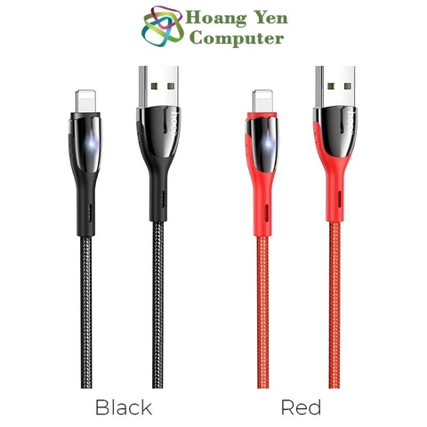 Cáp Sạc IPhone IPad Hoco U89 Đầu Lightning Dây Dù 1.2M - BH 1 Năm Chính Hãng (MÀU SẮC NGẪU NHIÊN)