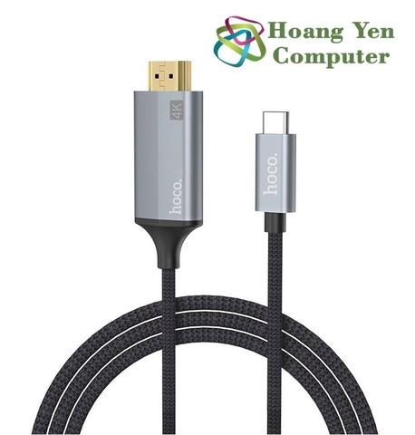 Cáp Type C to HDMI Hoco UA13, Hổ Trợ Video 4K - BH 12 Tháng Chính Hãng