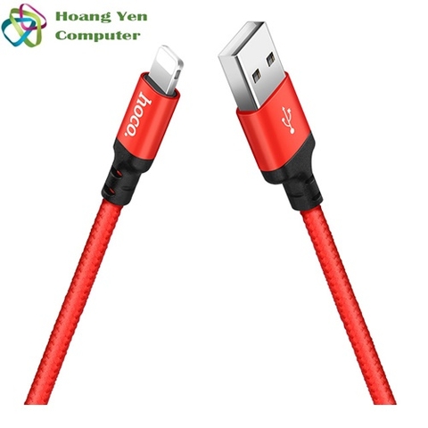 Cáp Sạc Lightning Hoco X14 Cho IPhone IPad Dây Dù 1M Chống Đứt - BH 6 Tháng 1 Đổi 1 (MÀU SẮC NGẪU NHIÊN)