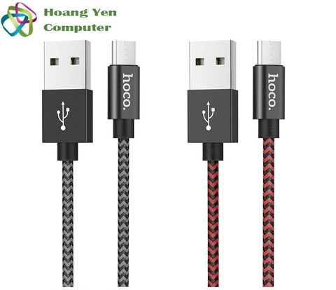 Cáp Sạc Nhanh MICRO USB Hoco X14 MAX Cho Android Dây Dù 1M Chống Đứt - BH 6 tháng (MÀU SẮC NGẪU NHIÊN)