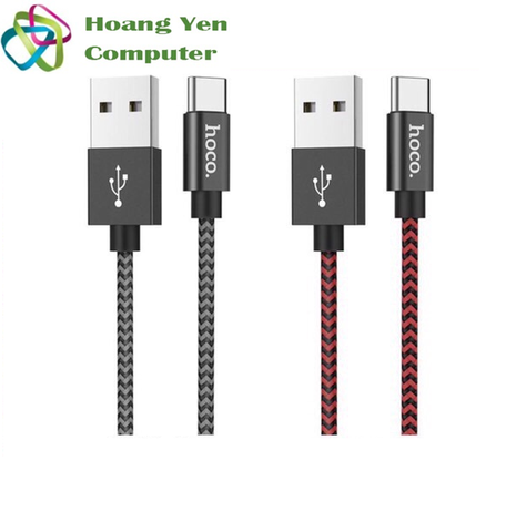 Cáp Sạc Nhanh TYPE C Hoco X14 MAX Cho Android Dây Dù 1M Chống Đứt - BH 6 Tháng (MÀU SẮC NGẪU NHIÊN)