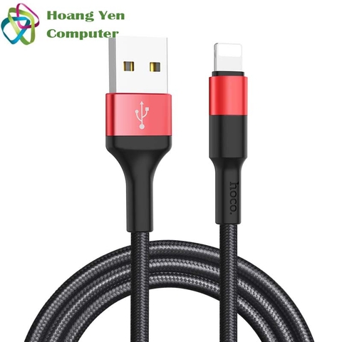 Cáp Sạc Lightning Hoco X26 Cho IPhone IPad Dây Dù Chông Đứt Dài 1M - BH 3 tháng 1 đổi 1 (MÀU SẮC NGẪU NHIÊN)