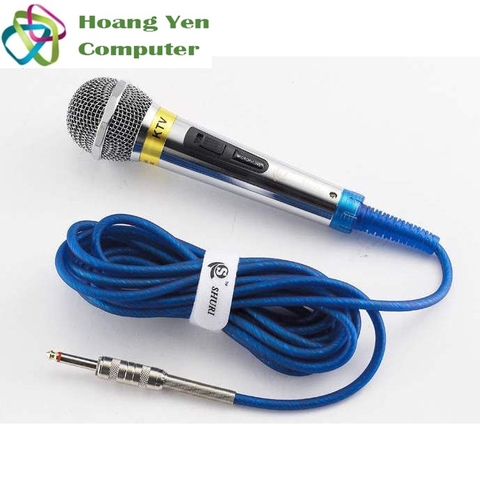 Micro Karaoke Có Dây Shuri SR-688 699 Chất Âm Tốt, Dây Dài 4M - BH 3 Tháng