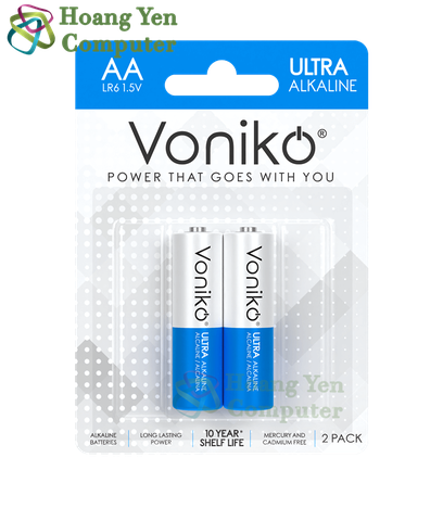 Pin AA, Pin AAA 1.5V - Pin Voniko Alkaline Thương Hiệu USA, Dung Lượng Cao (KHÔNG SẠC) - Hoangyencomputer