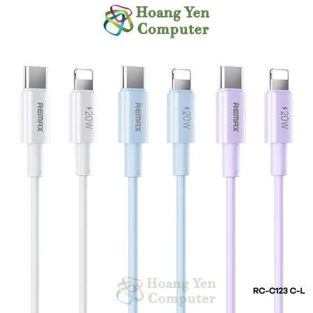 Cáp Sạc Nhanh 20W Type C to Lighting Remax RC-C123 Dài 2M - BH 6 Tháng - Hoàng Yến Computer