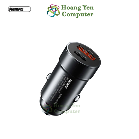 Tẩu Sạc Ô Tô Remax RCC361 Fast Charging 3A – Nhỏ Gọn, 2 Cổng Sạc (USB + Type-C) – BH 6 Tháng – Hoangyencomputer