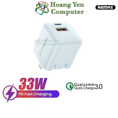 Cốc Sạc Nhanh Remax RP-U25 - Sạc Nhanh QC3.0 18W, PD33W - Chính Hãng BH 12 Tháng - Hoàng Yến Computer