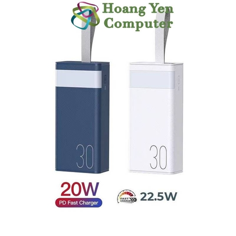 Sạc Dự Phòng Remax RPP-320 30000Mah (Sạc Nhanh QC3.0 18W, 22.5W, PD20W, VOOC 2.0) - BH 1 Năm - Hoàng Yến Computer