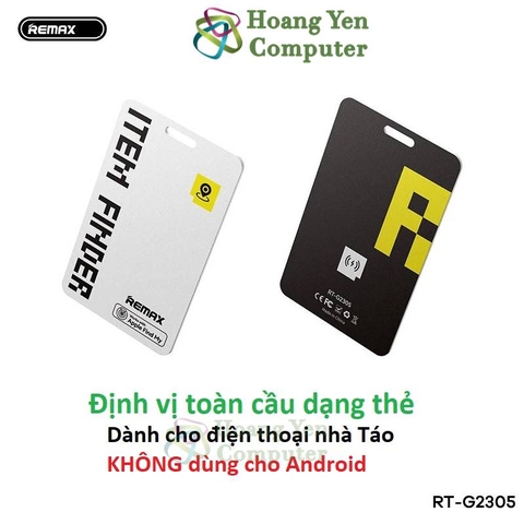 Thiết Bị Định Vị Toàn Cầu GPS Mini Remax RT-G2305 Dạng Thẻ - Định Vị Xe, Hành Lý, Đồ Vật, Trẻ Em - Hoangyencomputer
