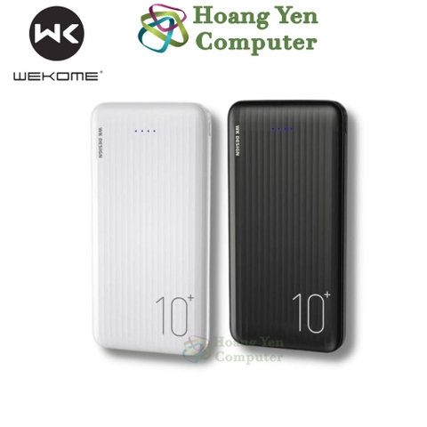 Sạc Dự Phòng Wekome WP-129 10000mAh Lõi Polymer 2 Cổng Sạc Vào, 2 Cổng Sạc Ra - BH 1 Năm - Hoàng Yến Computer