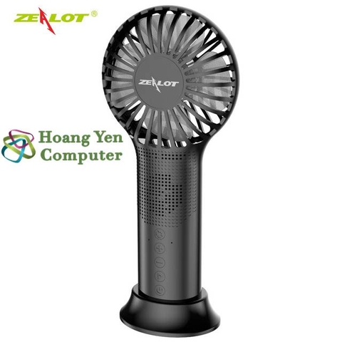 Loa Bluetooth Zealot S48 V5.0 Kiêm Quạt Cầm Tay Siêu Mát Mẻ - Chính Hãng BH 3 Tháng