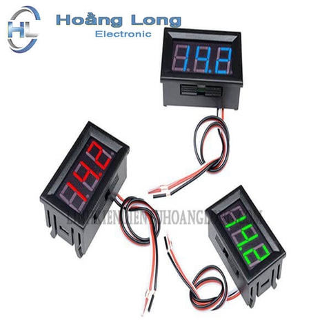 Đồng Hồ Đo Điện Áp Volt Kế 0-100V 0.56 Inch 3 Dây