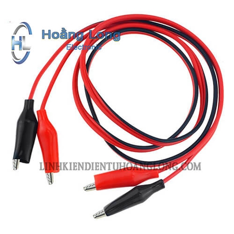 Bộ Dây Nối 2 Đầu Kẹp Cá Sấu-1 Mét