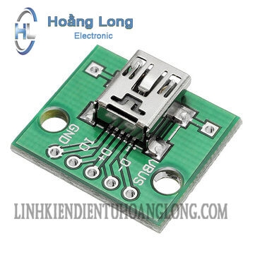 PCB Chuyển MiniUSB-5P Sang TO 2.54mm Dip