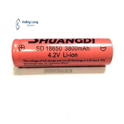 Pin sạc Shuangdi SD-18650 4.2V 3800AH