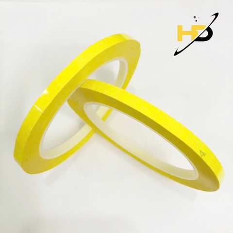 Băng Keo Quấn Biến Áp Rộng 5mm Dài 66m Chịu Nhiệt Màu Vàng, Băng Dính Quấn Biến Áp Xung