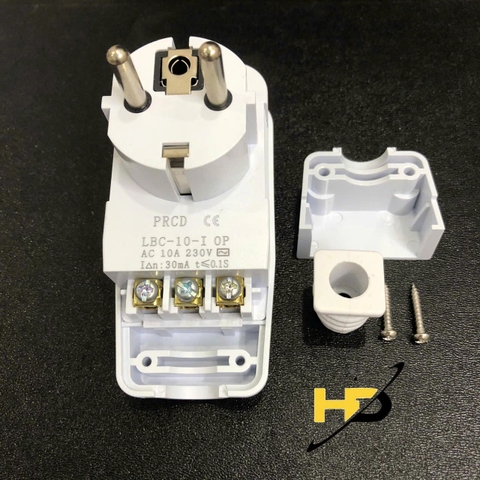 Ổ Cắm Chống Giật 10A 230V Cho Bình Nóng Lạnh, Ổ Cắm Bảo Vệ Rò Điện