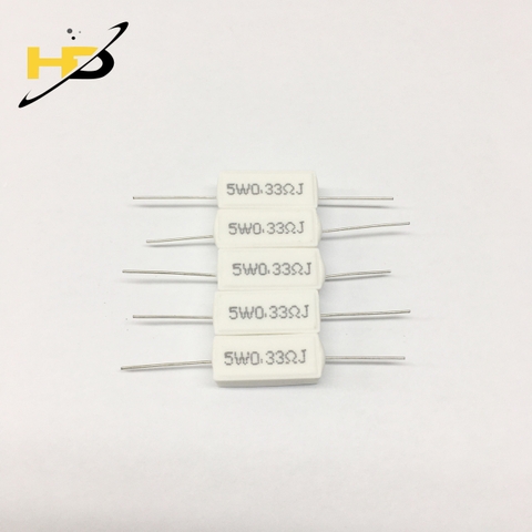 Điện Trở Sứ 5W 0.33RJ 5%, Điện Trở Công Suất