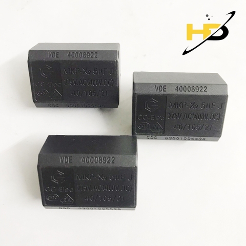 Tụ Bếp Từ MKP-X2 5uF 400VDC 275VAC Dáng Nằm