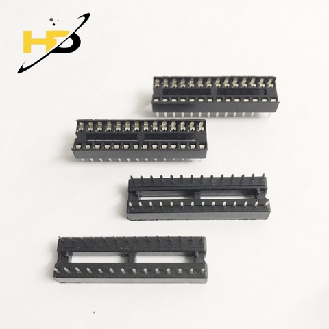 Đế IC 28 Chân DIP-28 Thân Dẹp Chân Dẹt