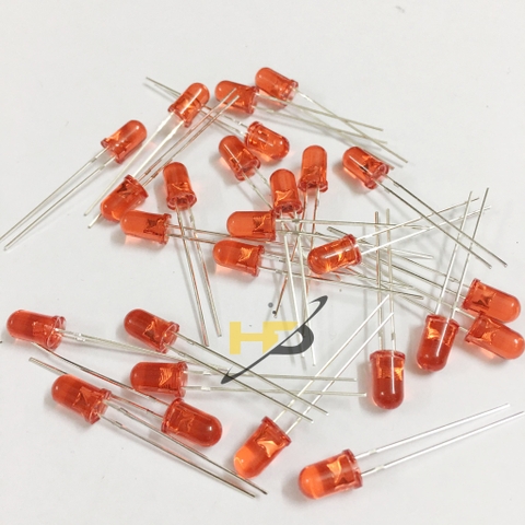 LED 5mm Ánh Sáng Đỏ Chân 27mm Siêu Sáng (10c)