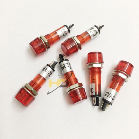 Đèn Báo Nguồn 10mm 220V Màu Đỏ