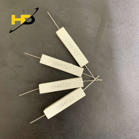 Điện Trở Sứ 10W 47R Linh Kiện Mới