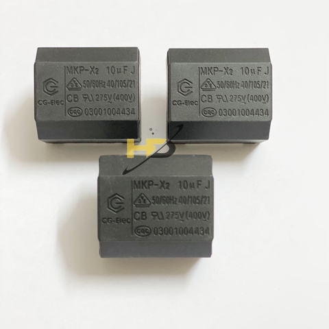 Tụ Bếp Từ 10uF 275VAC 400VDC Dáng Nằm