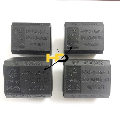 Tụ Bếp Từ MKP-X2 8uF 275VAC 400VDC Nằm