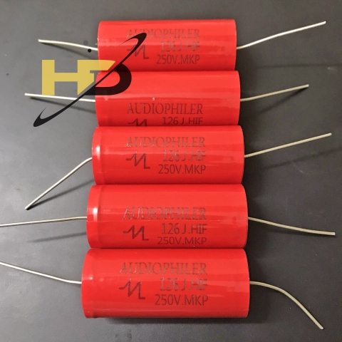 Tụ Audiophiler Phân Tần 12uF 250V Màu Đỏ Loại Tốt