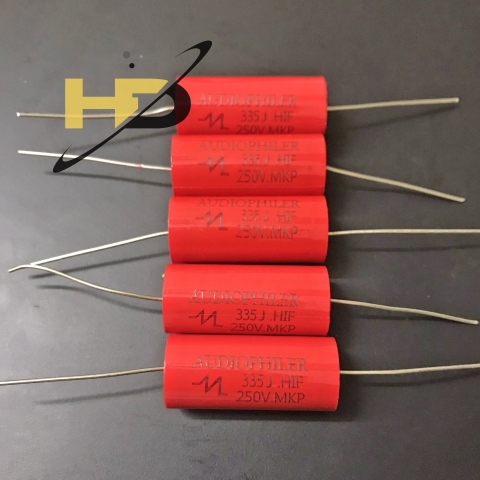 Tụ Audiophiler Phân Tần 3.3uF 250V 335J Màu Đỏ Loại Tốt