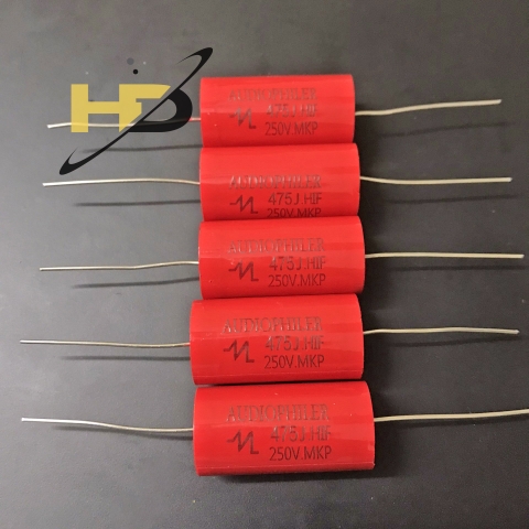 Tụ Loa Treble 4.7uF 250V Audiophiler Phân Tần Màu Đỏ