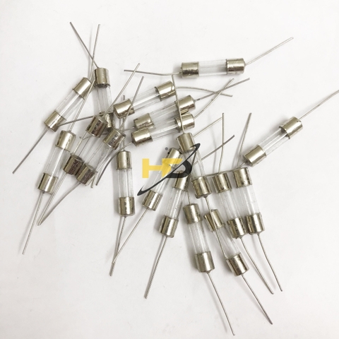 Cầu Chì Thủy Tinh F5A 250V 5x20mm Chân Cắm