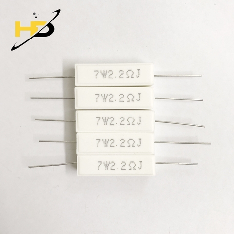 Điện Trở Sứ 7W 2.2R 5%, Điện Trở Công Suất