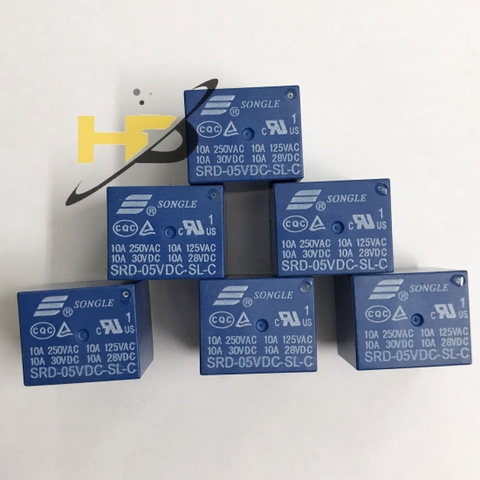 Relay 5V 10A/250V SRD-05VDC-SL-C 5 Chân Chính Hãng SONGLE