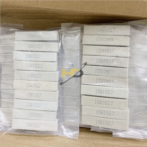 Điện Trở Sứ 10R 10W 5% Chân Cắm