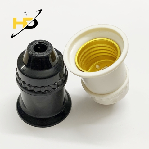 Đui Đèn Xoáy Thẳng E27 Treo Thả Thông Dụng 2 Màu Trắng/Đen