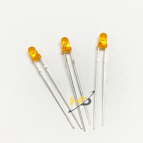 LED 3mm Màu Cam 2.0-2.2V Siêu Sáng Loại Tốt
