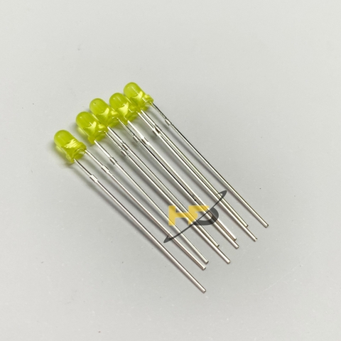 LED 3mm Màu Vàng 2.0-2.2V Siêu Sáng Loại Tốt