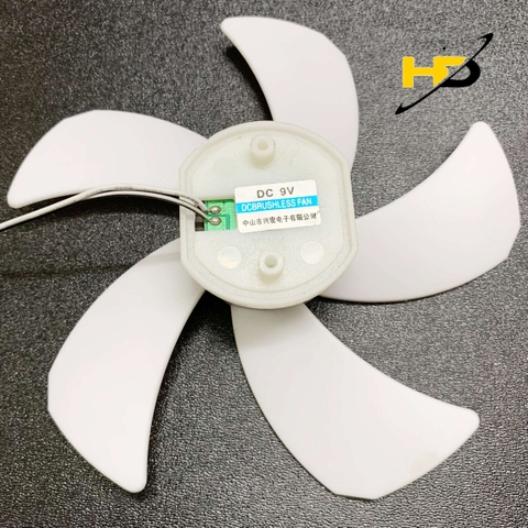 Quạt Động Cơ Không Chổi Than 9V 5 Cánh