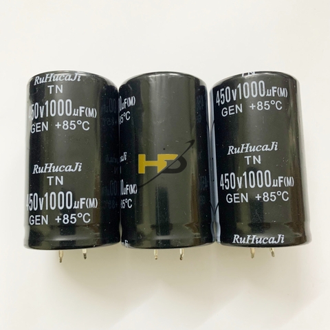 Tụ Lọc Nguồn 1000uF 450V Kích Thước 35x61mm Chân Cứng