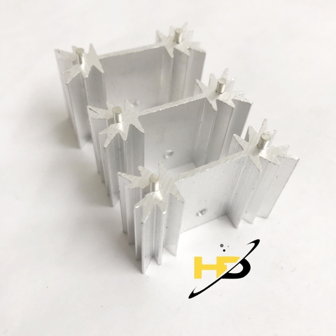 Tản Nhiệt Hoa TO-247 34x25x12mm 2 Kim Dùng Cho Mạch Điện Tử