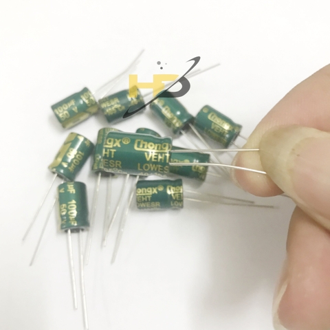 Tụ Hóa 50V 100UF 8x12mm Tần Số Cao